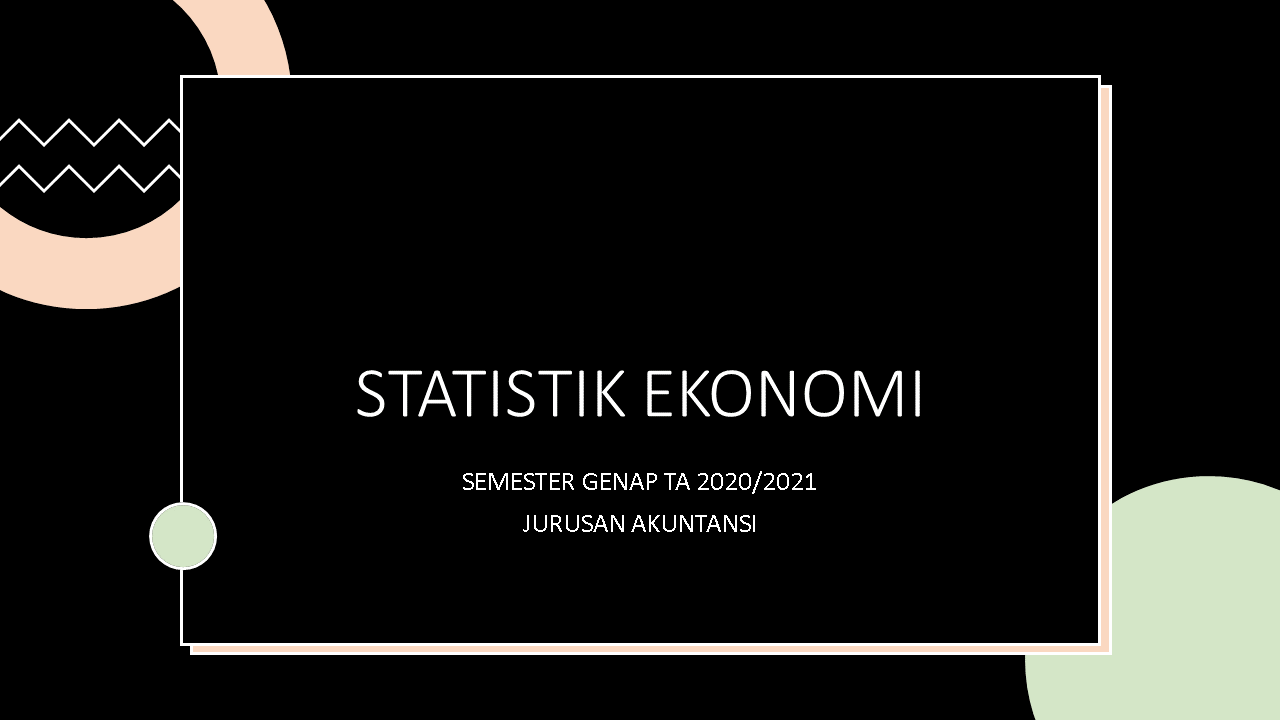 Statistik Ekonomi