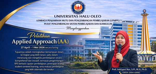  PELATIHAN APPLIED APPROACH (AA) UHO 2026